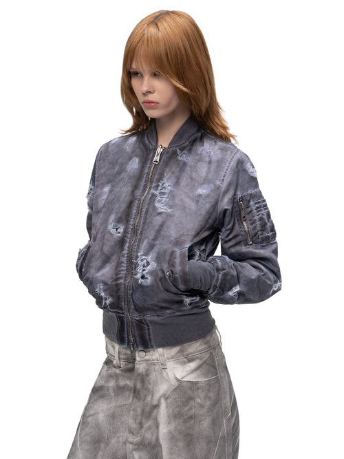DOUBLE-SIDED SLIM BOMBER BLUE