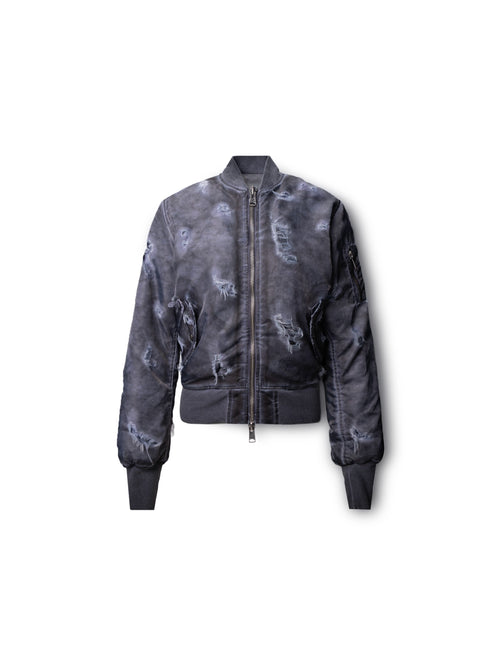 DOUBLE-SIDED SLIM BOMBER BLUE