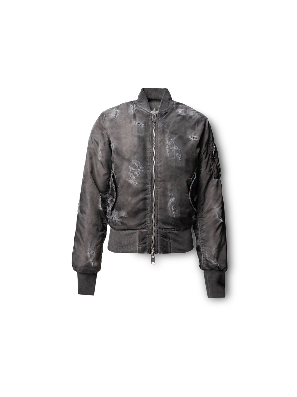 DOUBLE-SIDED SLIM BOMBER GREY