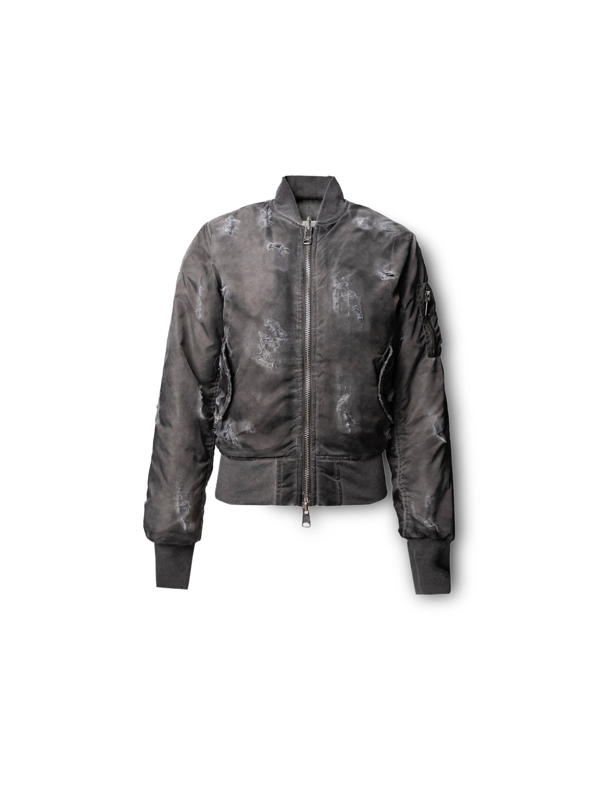 DOUBLE-SIDED SLIM BOMBER GREY