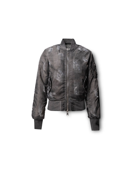 DOUBLE-SIDED SLIM BOMBER GREY