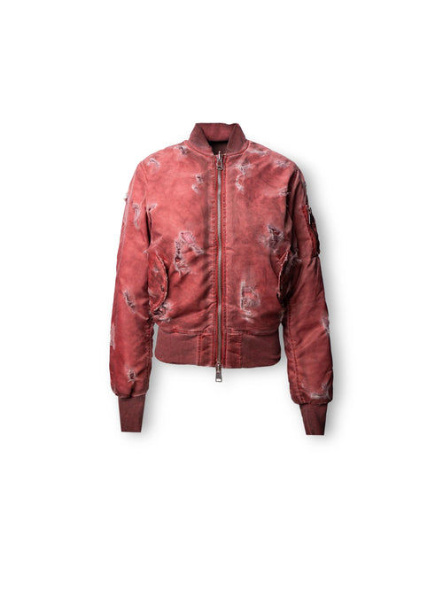 DOUBLE-SIDED SLIM BOMBER RED