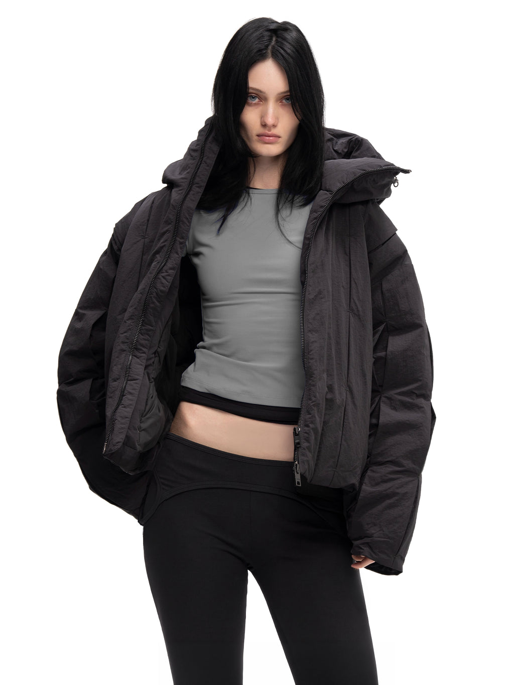 DOWN JACKET VALVE BLACK — ABC Archive Brand Clothes, view 2