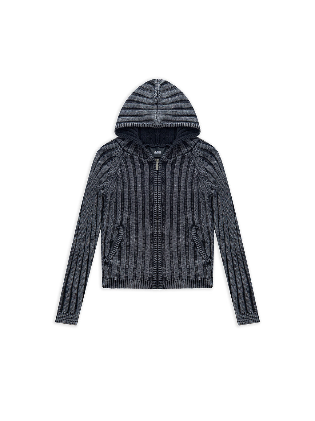 ZIP HOODIE SWEATER BLACK — ABC Archive Brand Clothes