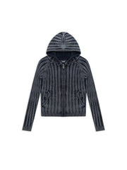 ZIP HOODIE SWEATER BLACK