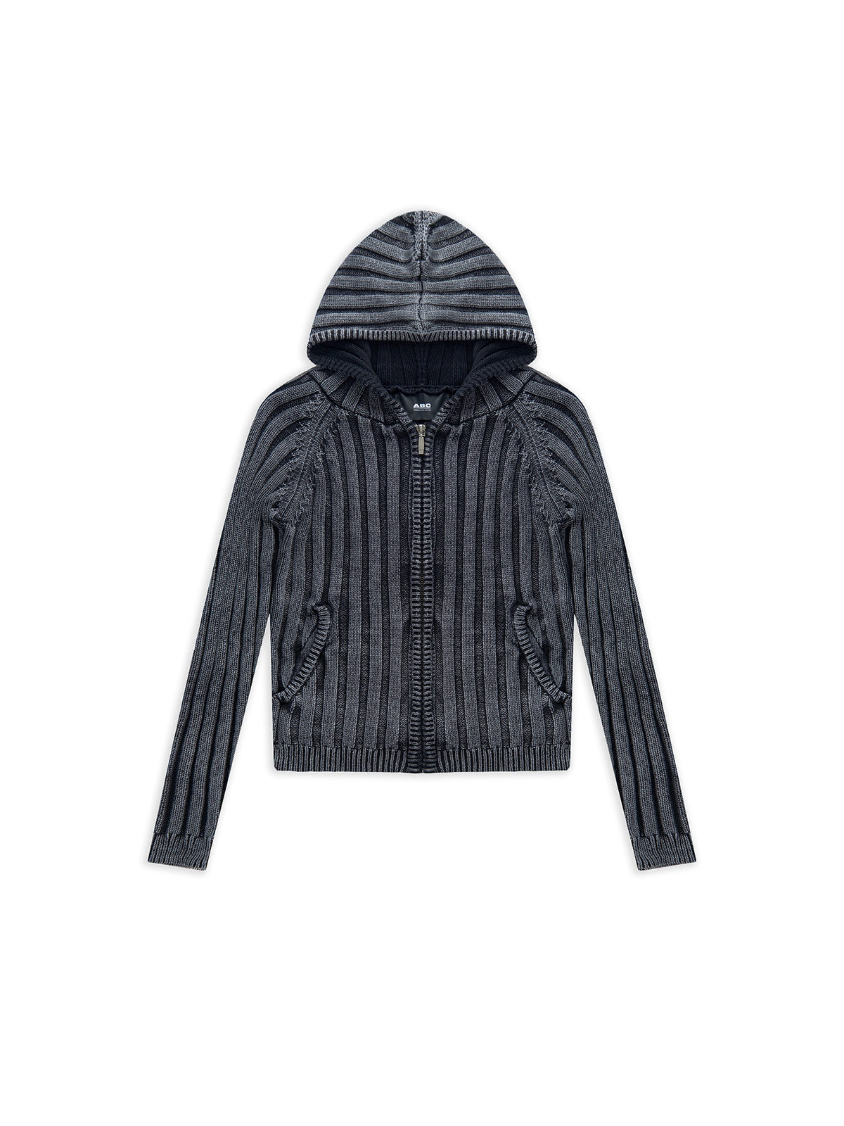 ZIP HOODIE SWEATER BLACK — ABC Archive Brand Clothes