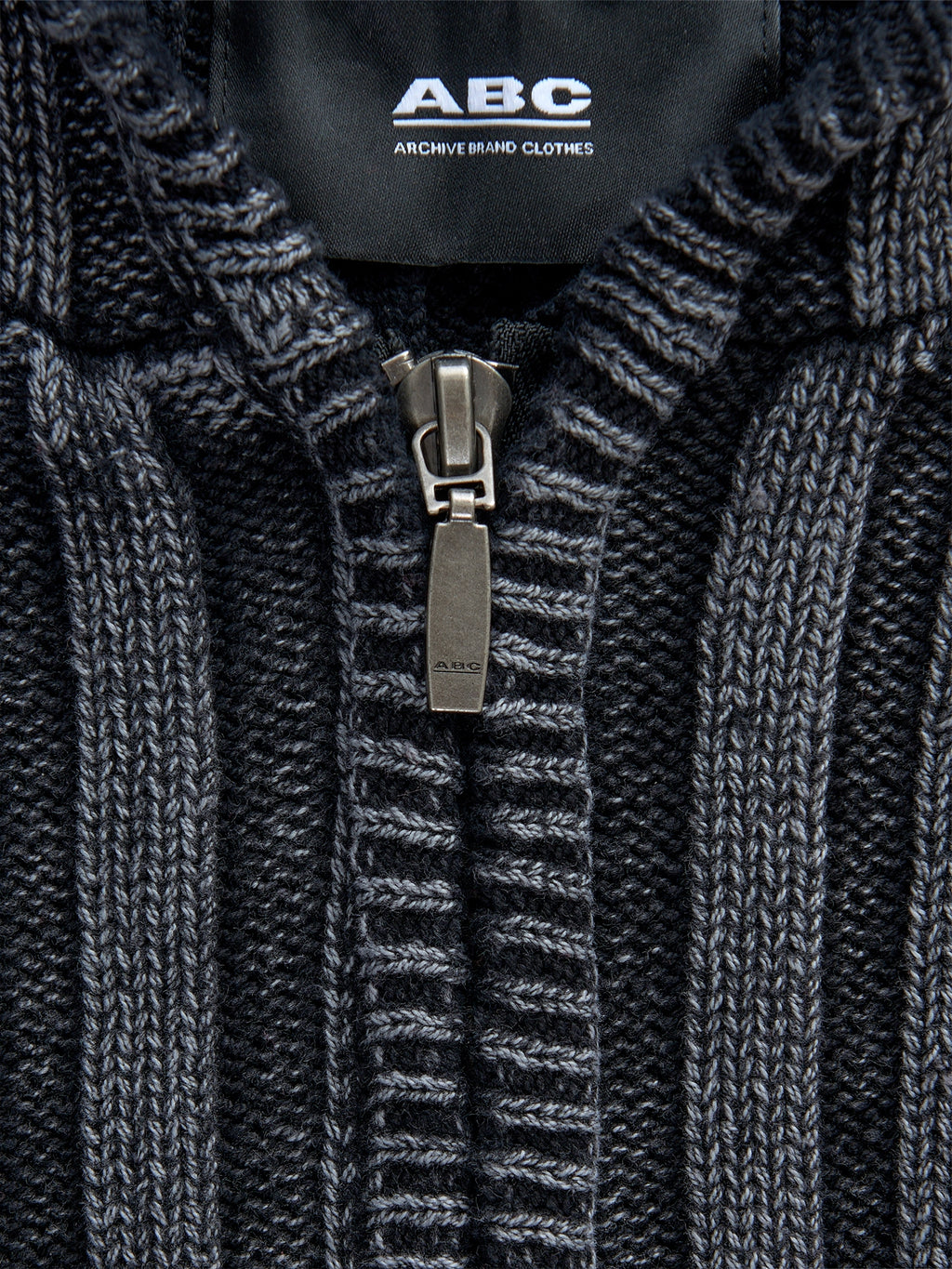 ZIP HOODIE SWEATER BLACK — ABC Archive Brand Clothes, view 15