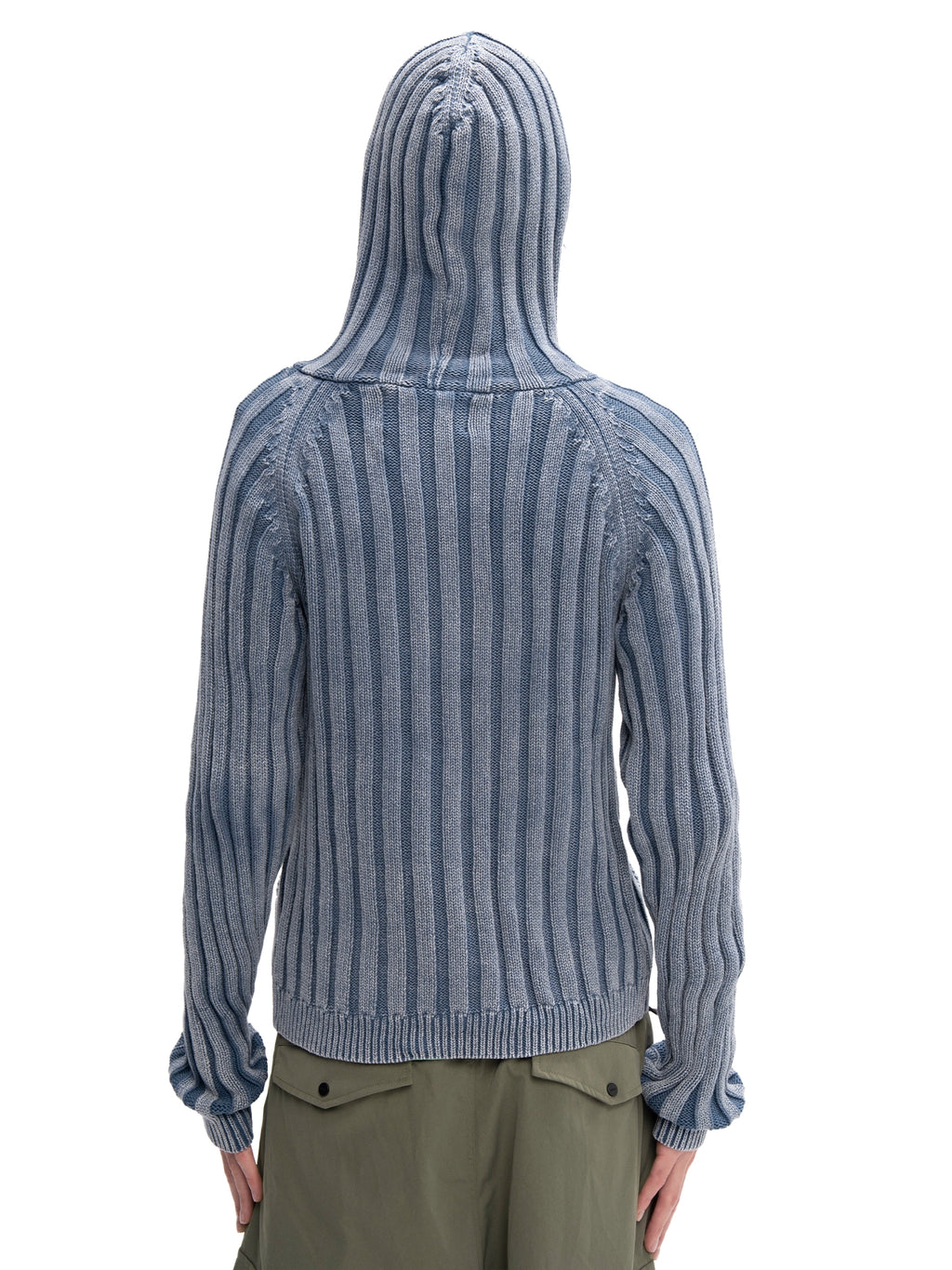 ZIP HOODIE SWEATER BLUE — ABC Archive Brand Clothes, view 6