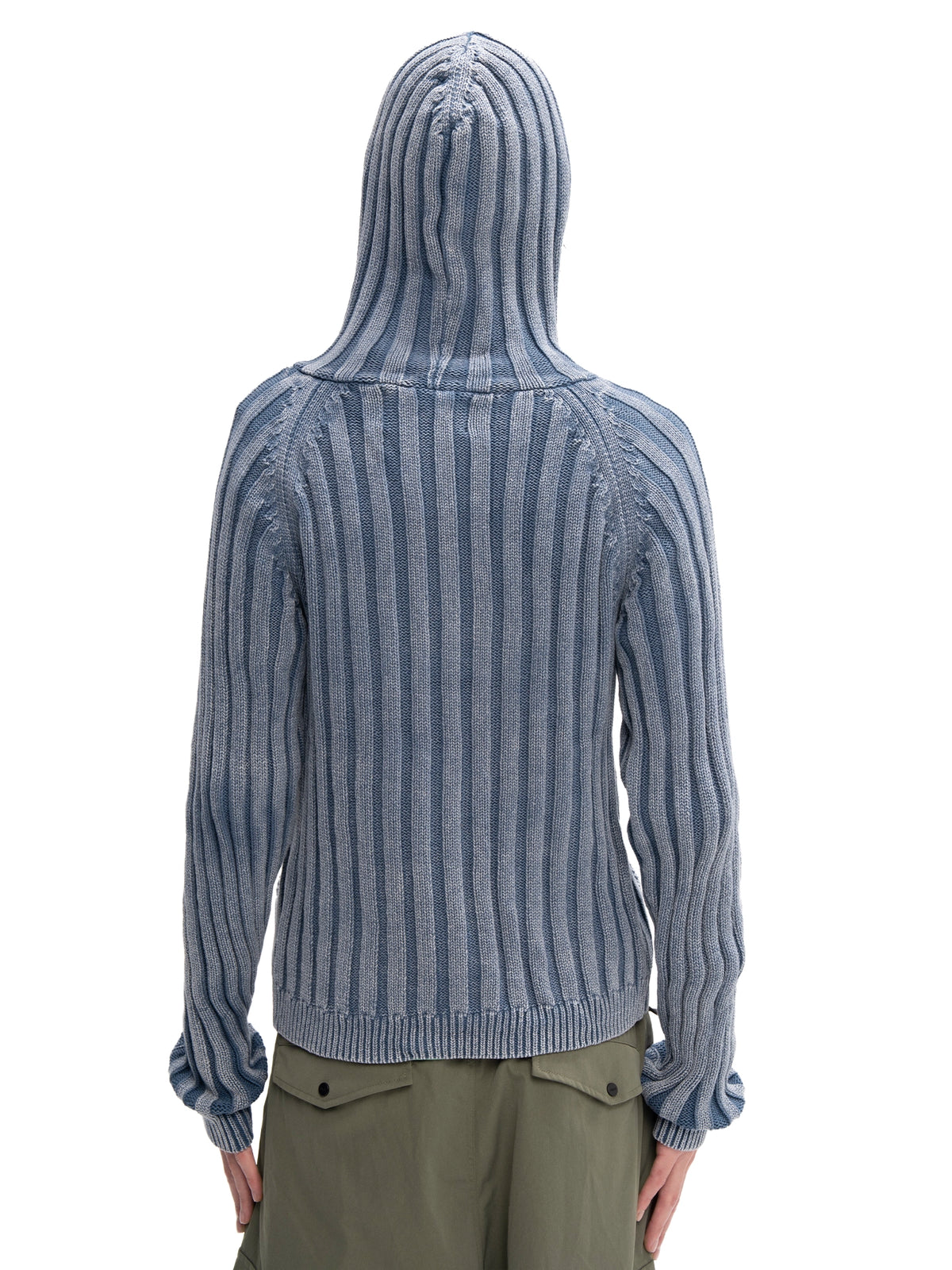 ZIP HOODIE SWEATER BLUE — ABC Archive Brand Clothes, view 6