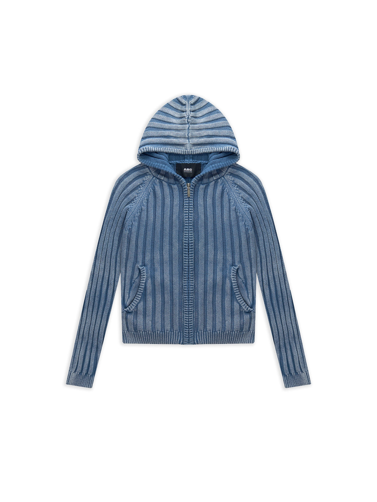 ZIP HOODIE SWEATER BLUE — ABC Archive Brand Clothes