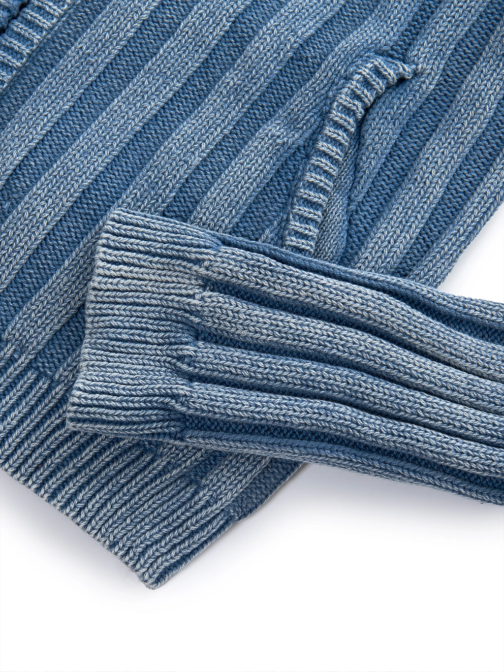ZIP HOODIE SWEATER BLUE — ABC Archive Brand Clothes, view 13